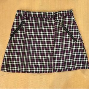 Purple Plaid Skirt (Brand: mags & pye)